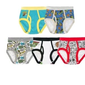 Boys Teenage Mutant Ninja Turtles 5 Pack Character Underwear